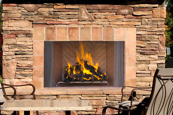 Outdoor Wood Fireplaces